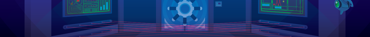 Blog header image featuring a vault door and laser beams.